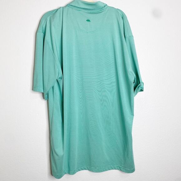 Onward Reserve Green Micro Striped Polo Shirt size XXL - Picture 3 of 6